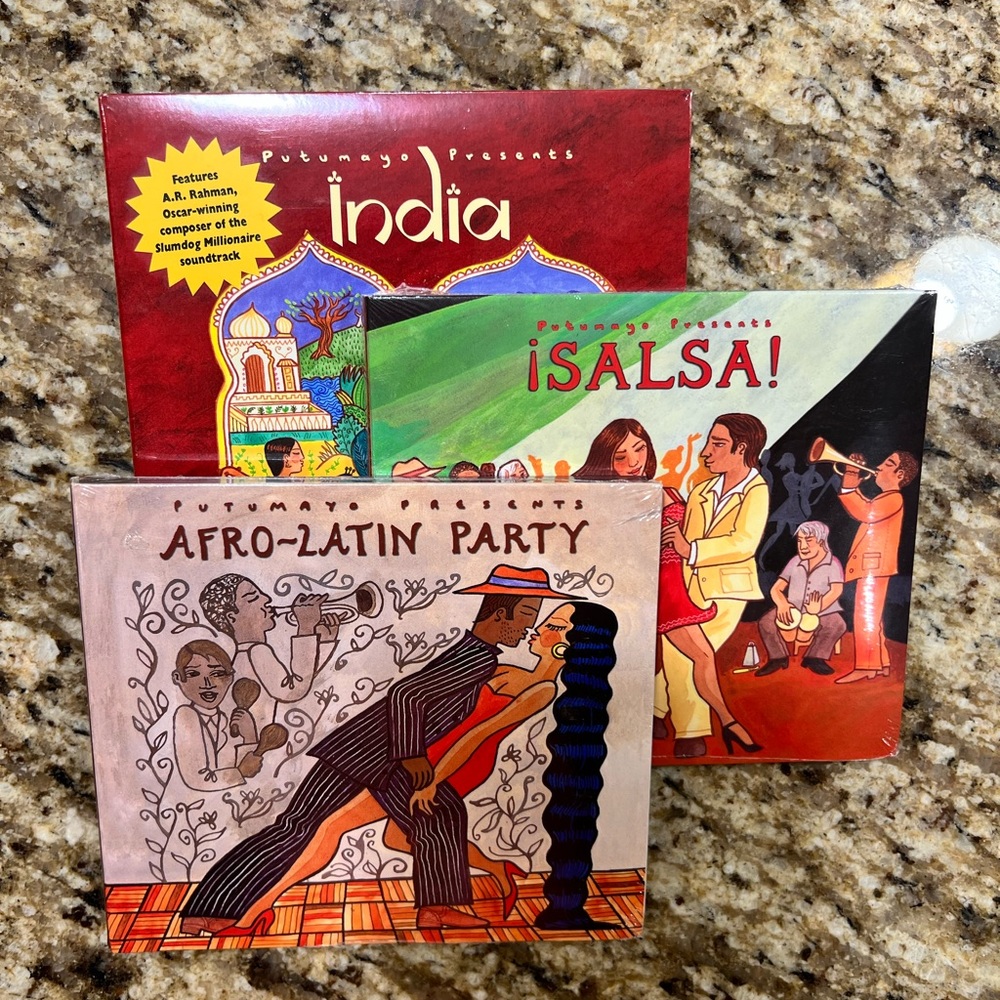 Putumayo 3-CD pack - Afro-Latin Party, Salsa & India - Brand New